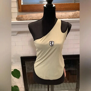 #218 VHNY NY Designer One Shoulder Tank W/ Cutouts Size Medium NWT~$98 retail